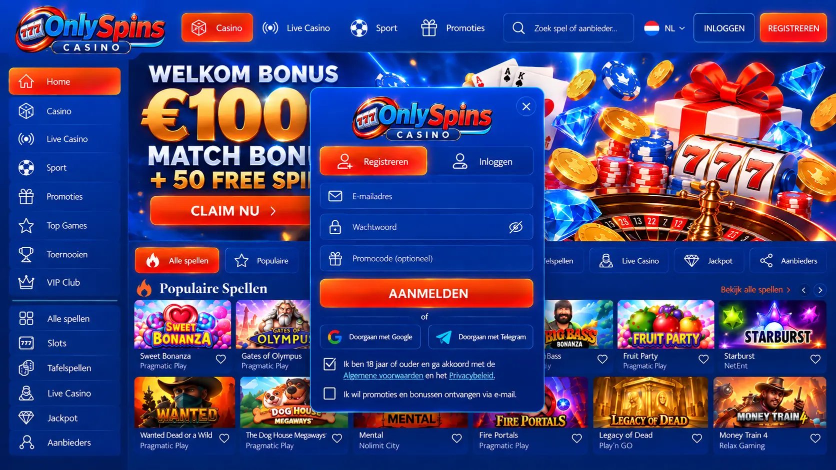 OnlySpins Casino Beoordeling: Slots, Live Games en Banking image 2